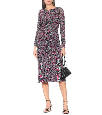 Corinne printed mesh midi dress | Diane von Furstenberg