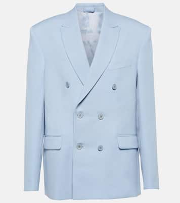 Double-breasted wool twill blazer | Wardrobe.NYC