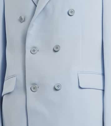 Double-breasted wool twill blazer | Wardrobe.NYC