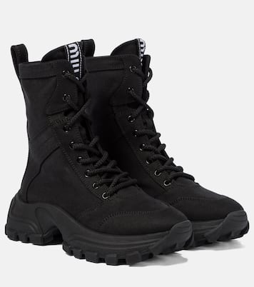 Lace-up combat boots | Miu Miu