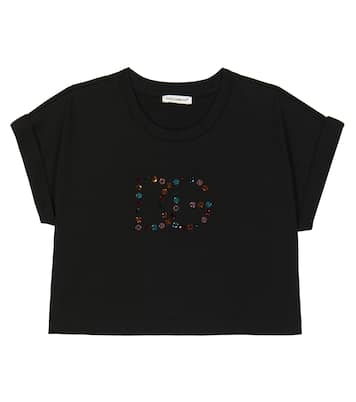 Verziertes T-Shirt aus Baumwolle | Dolce&Gabbana Kids