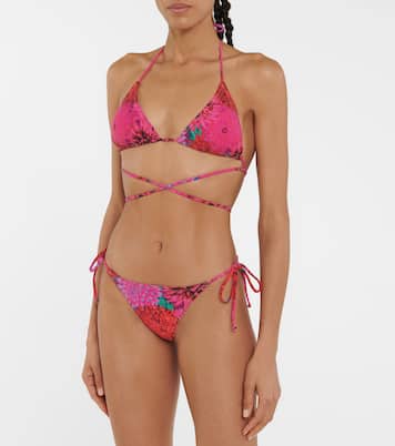 Miami printed bikini top | Reina Olga
