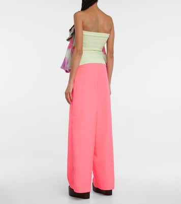 Ruffle-trimmed floral top | Dries Van Noten