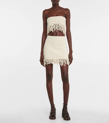 Minifalda de croché en mezcla de algodón | Dion Lee