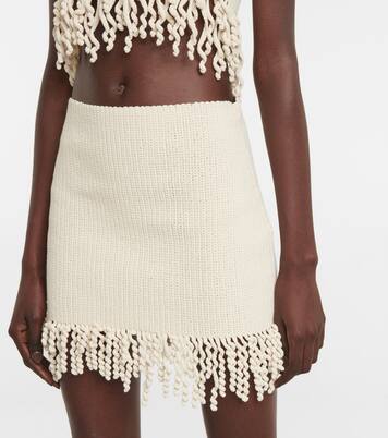 Minifalda de croché en mezcla de algodón | Dion Lee