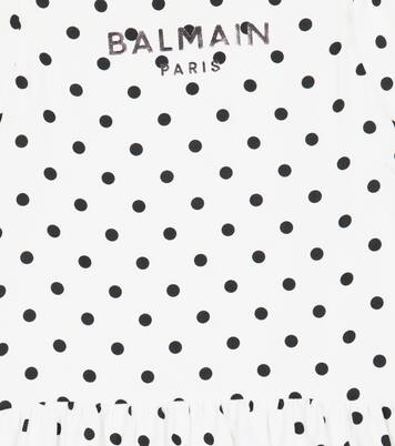 Baby logo polka-dot dress | Balmain Kids
