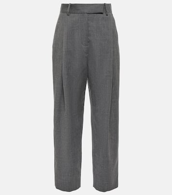 High-rise tapered wool pants | Toteme