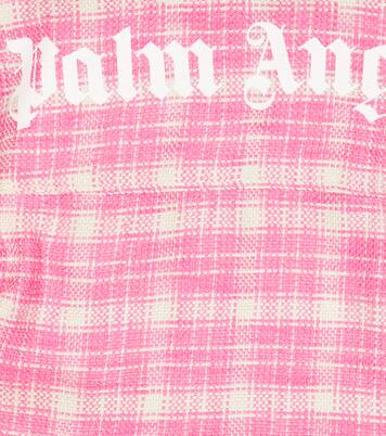 Camicia in tweed di misto cotone | Palm Angels Kids