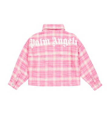 Camicia in tweed di misto cotone | Palm Angels Kids