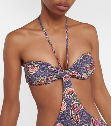 Jade printed cut-out swimsuit | Bananhot