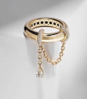 Anello Elysabeth in oro 18kt con diamanti | Rainbow K