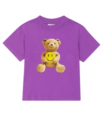 T-shirt in jersey di cotone con stampa | Palm Angels Kids