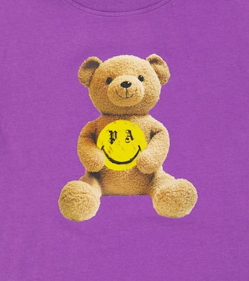 T-shirt in jersey di cotone con stampa | Palm Angels Kids