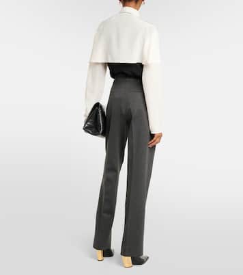 褶裥直筒裤 | Victoria Beckham