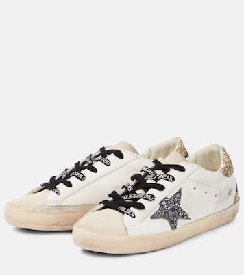 Sneakers Super-Star aus Leder mit Glitter | Golden Goose