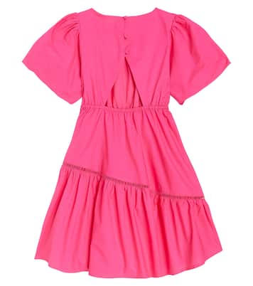 Vestido de algodón bordado con abertura | Scotch & Soda Kids