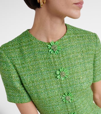 Miniabito in tweed con cristalli | Valentino