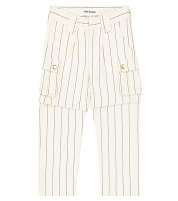 Pantaloni cargo in cotone a righe | Mini Rodini
