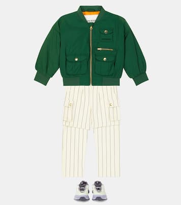 Pantaloni cargo in cotone a righe | Mini Rodini