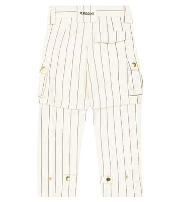 Pantaloni cargo in cotone a righe | Mini Rodini
