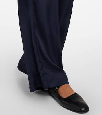 Livi satin wide-leg pants | Velvet