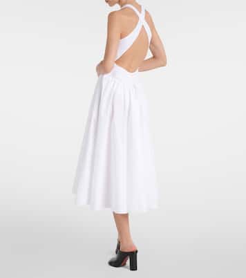 Abito midi in popeline di cotone | Alaïa