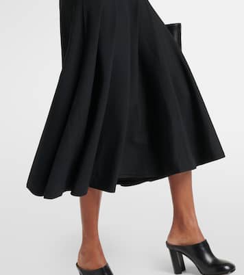 Abito midi in jersey con cappuccio | Alaïa