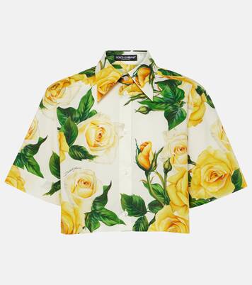 Cropped-Hemd aus Baumwollpopeline | Dolce&Gabbana