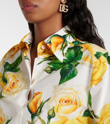Cropped-Hemd aus Baumwollpopeline | Dolce&Gabbana