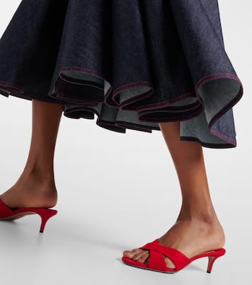 Divine 50 suede mules | Aquazzura