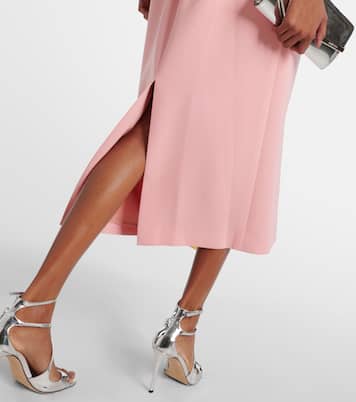 Bow-detail crêpe midi dress | Carolina Herrera