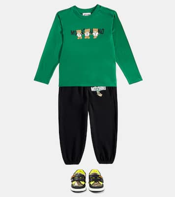 Top Teddy Bear in jersey di cotone | Moschino Kids