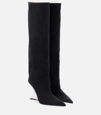Bottes Nina 105 en daim | Paris Texas