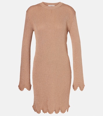Abito corto in maglia con lamé | Chloé