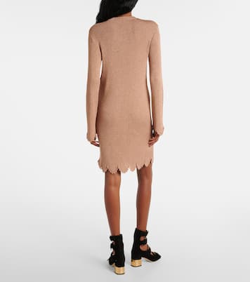 Abito corto in maglia con lamé | Chloé