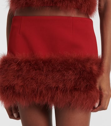 Minifalda con plumas | Blumarine