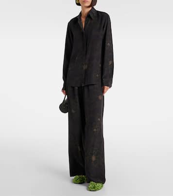 Gerade Hose aus Seide | Dries Van Noten