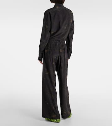 Gerade Hose aus Seide | Dries Van Noten
