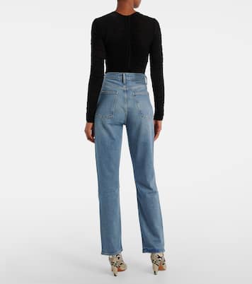 Jeans rectos cropped 90s de tiro medio | Agolde