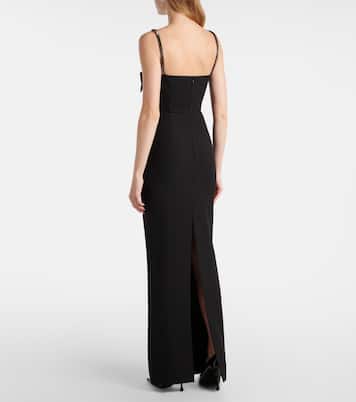 Verzierte Robe aus Crêpe | Roland Mouret