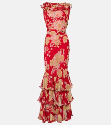 Rio floral ruffled gown | Rixo
