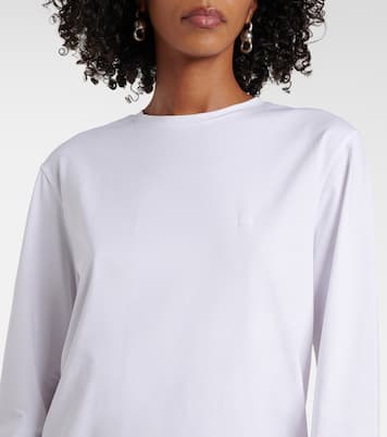 Top Face in jersey di misto cotone | Acne Studios