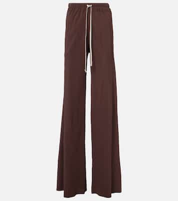 Pantaloni regular Dietrich Drawstring in cady di crêpe | Rick Owens