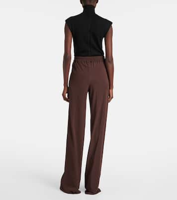 Pantaloni regular Dietrich Drawstring in cady di crêpe | Rick Owens