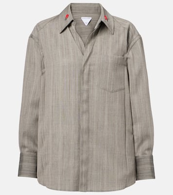 Camicia in lana a righe | Bottega Veneta