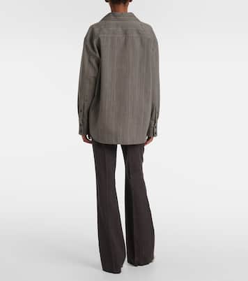 Camicia in lana a righe | Bottega Veneta