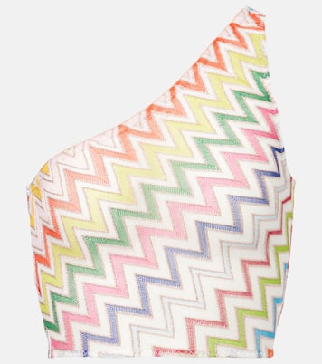 Top monospalla con lamé a zig-zag | Missoni