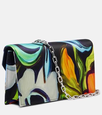 Clutch Loubi54 CL in raso con stampa floreale | Christian Louboutin