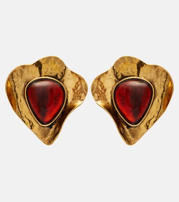 Embellished clip-on earrings | Saint Laurent