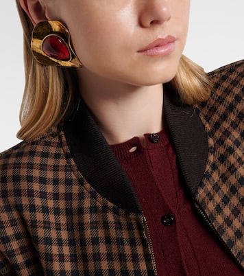 Embellished clip-on earrings | Saint Laurent